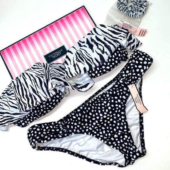🔥🏖VICTORIA SECRET  swimsuit top small //bottom xsmall New#7 - Picture 1 of 6